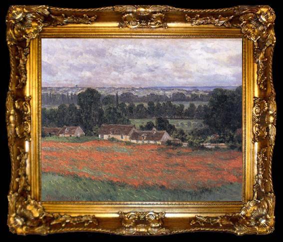 framed  Claude Monet Field of Poppies,Giverny, ta009-2